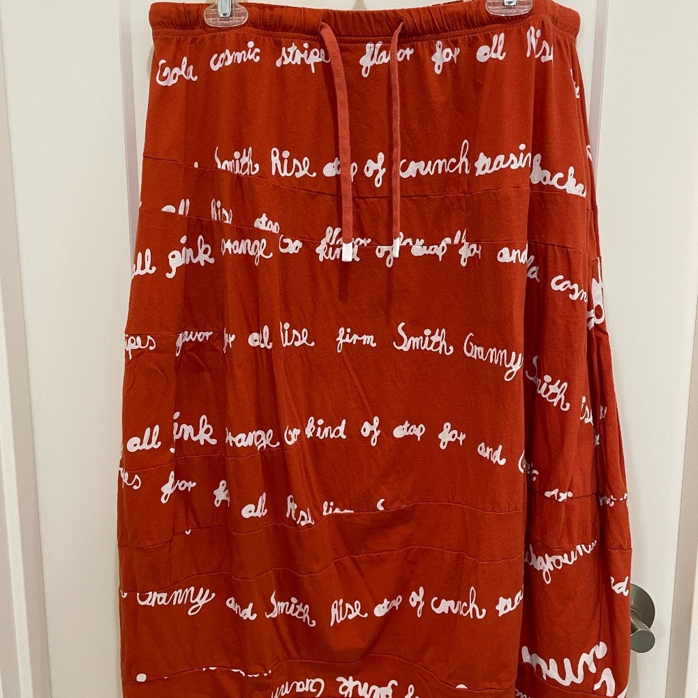 RUNDHOLZ Black Label Orange “Pretty Rise” Tulip Skirt S/S 2021 Sz M (US 8/10/12)